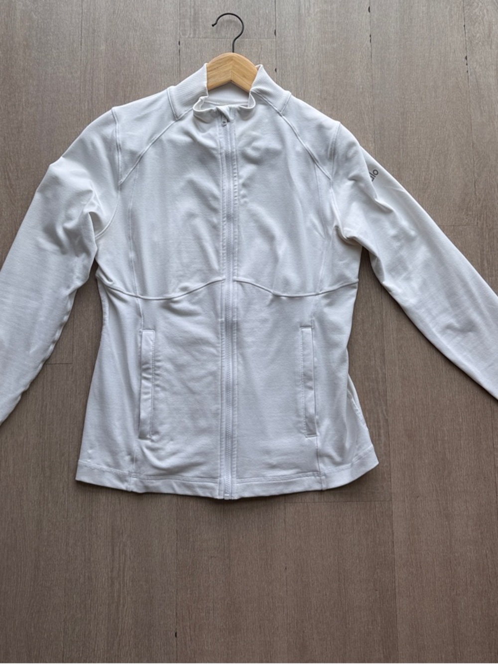 ALO Yoga White Full-Zip Lightweight Jacket